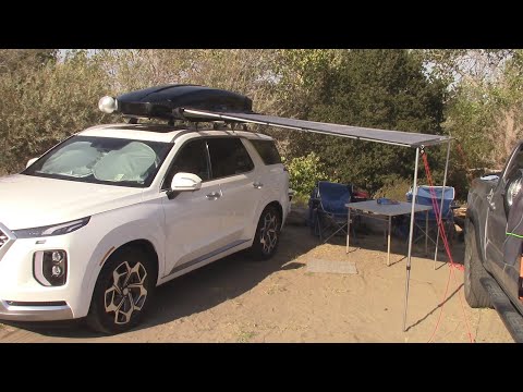 Amazon Yescom 7.6'x8.2' Car Side Awning With Cool Modification Mikey Mike on my Hyundai Palisade
