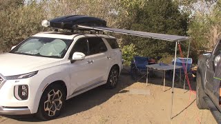 Amazon Yescom 7.6'x8.2' Car Side Awning With Cool Modification Mikey Mike on my Hyundai Palisade