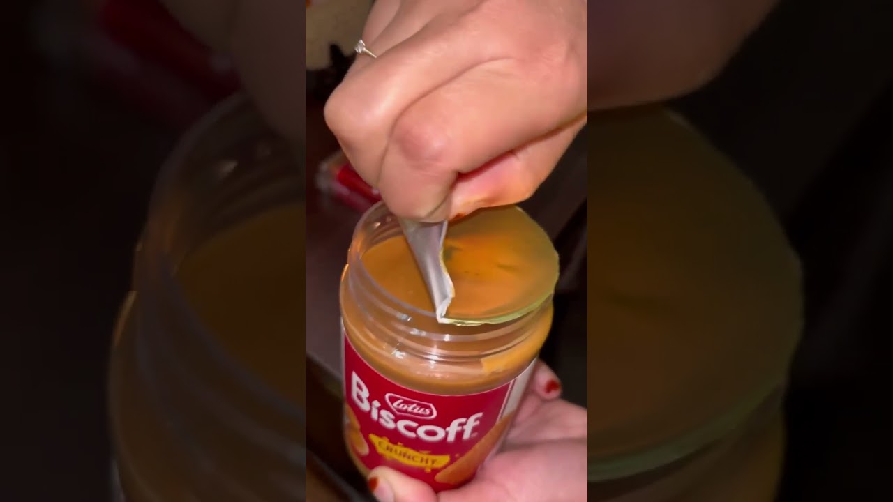 Lotus biscoff crunchy spread ASMR || 
