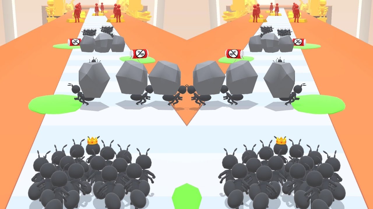 TINY RUN 3D 🐜👑 Gameplay All Levels iOS, Android Walkthrough Game Mobile ...