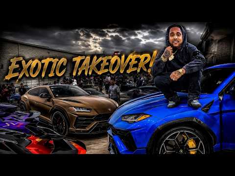 HOUSTON EXOTIC CAR MEET TAKEOVER 🔥