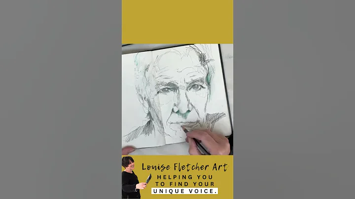 Art Demo: Watch me do an abstract portrait of Harrison Ford