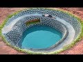 Dig To Build Underground Swimming Pool Water Slide Around Secret Underground House