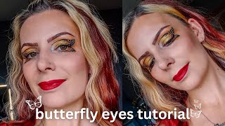 Butterfly Eyeshadow Makeup Look // Venturing into the world of makeup - a tutorial