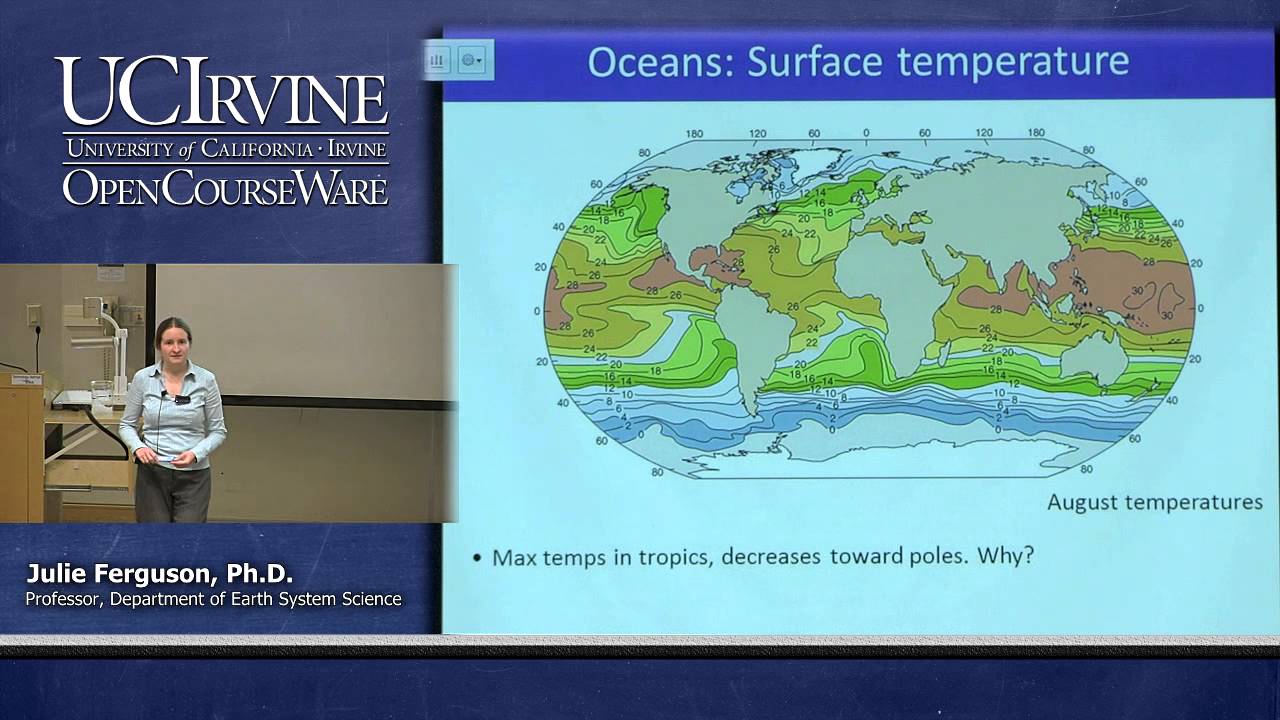 Earth System Science 1: Intro to ESS. Lecture 17. Oceans, Part I.