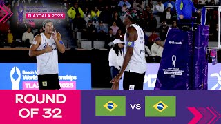 Evandro/Arthur vs. Vitor Felipe/Renato - Round of 32 Highlights | Tlaxcala 2023 #mexbeachvolley
