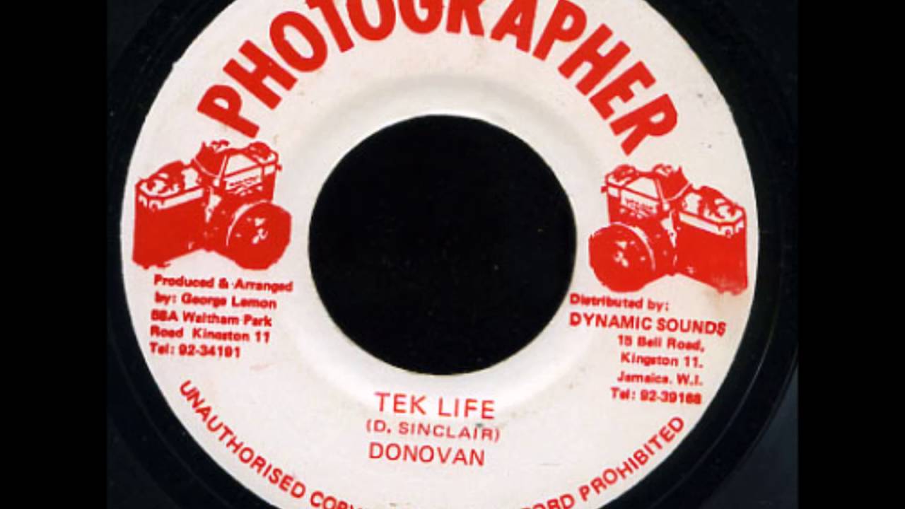 Donovan - Tek Life + Dub - 7" Photographer 1988 - CRIMINAL DIGITAL 80'S DANCEHALL