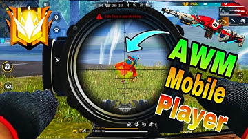 free fire best sniper player mobile player fastest awm player free fire || 4 finger claw awm handcam