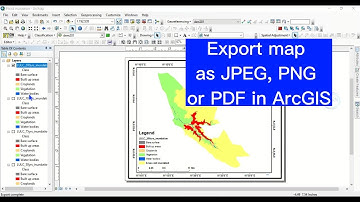 How to export map as JPEG, PNG or PDF in ArcGIS