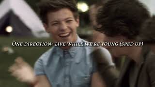 One direction- live while we're young (sped up) Resimi