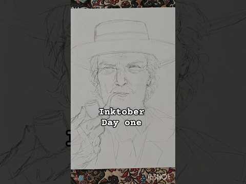 تحدي إنكتوبر 2025 Day 1 Art Inktober