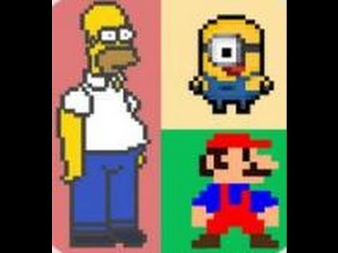 Guess the Pixel Character - 1-70 Answers YouTube