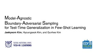 [ECCV 2020 Oral] Model-Agnostic Boundary-Adversarial Sampling (MABAS)