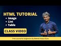 #3 Web Development || Image, Ordered List, Unordered List, Table || HTML Tutorial in Bangla
