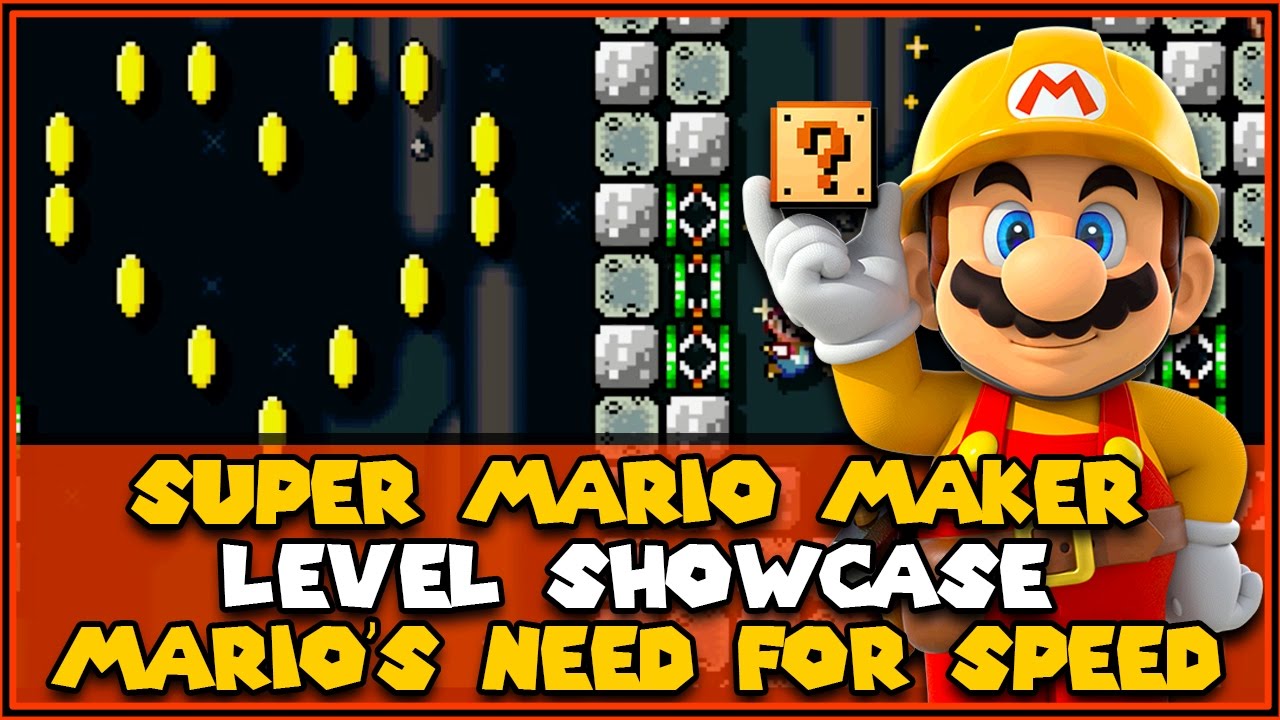 Mario's Need for Speed Level Showcase | Super Mario Maker - YouTube