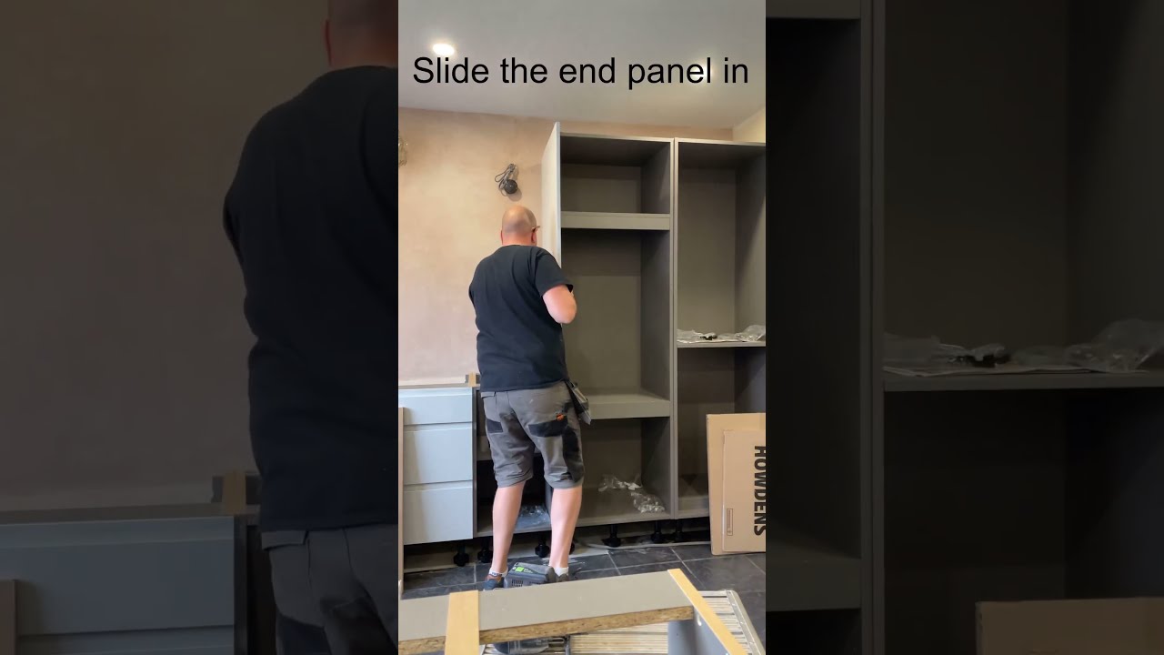 Watch This Installation Of Howdens End Panels Using Diy Hack By Gavin Tutton Carpentry 