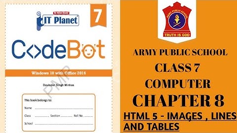 APS class 7 Computer | Chapter 8 | HTML 5 - IMAGES,LINES AND TABLES EXERCISE @nksclasses