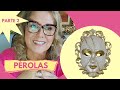 ✅ DIY - Finalização Máscara Decorativa com Pérolas | Célia Camargo artesanato