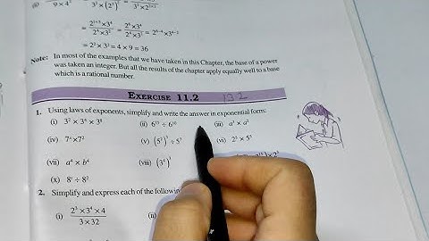 Ex-11.2 Chapter - 11 Exponents and Powers || Class 7th Maths