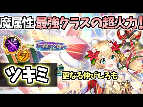 【白猫】(今回の当たり枠) ツキミ(輝剣) 全キャラトップクラスの高火力! 耐久もとあるオートスキルがズルいため高い【ドリーム・オン・クリスマス2024】