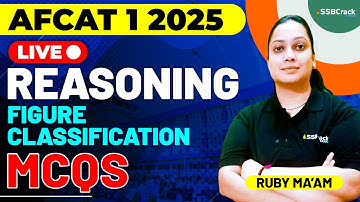 AFCAT 1 2025 Exam Reasoning Live - Figure Classification MCQs