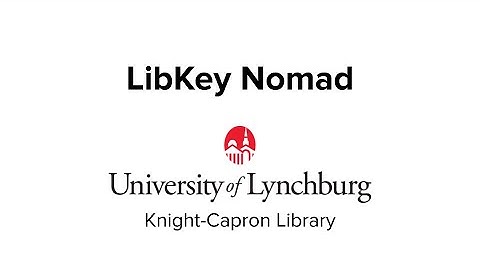 LibKey Nomad