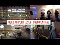 Oslo airport osl to oslo central station with flytoget  fast  efficient