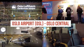 Oslo Airport (OSL) to Oslo Central Station with Flytoget - FAST & EFFICIENT