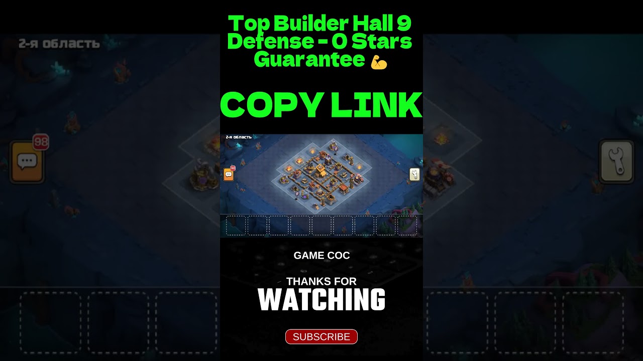 Top Builder Hall 9 Defense – 0 Stars Guarantee 💪