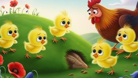"🐤 Vijf kuikentjes gaan op ontdekkingstocht! 🎶 Pakkend kinderliedje voor kinderen!"