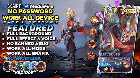 Script Skin Hayabusa Annual Starlight Experiment 21 No Password | Full Effect Voice - Patch Terbaru