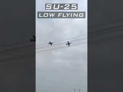 Russian Su 25 Tactics Low Flying Near Front Lines 