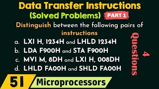Data Transfer Instructions (Solved Problems) - Part 1