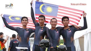 KL2017: Cycling team gets team time trial gold in Nilai
