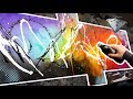 Demonstration Peinture Abstraite acrylique | Space Travel