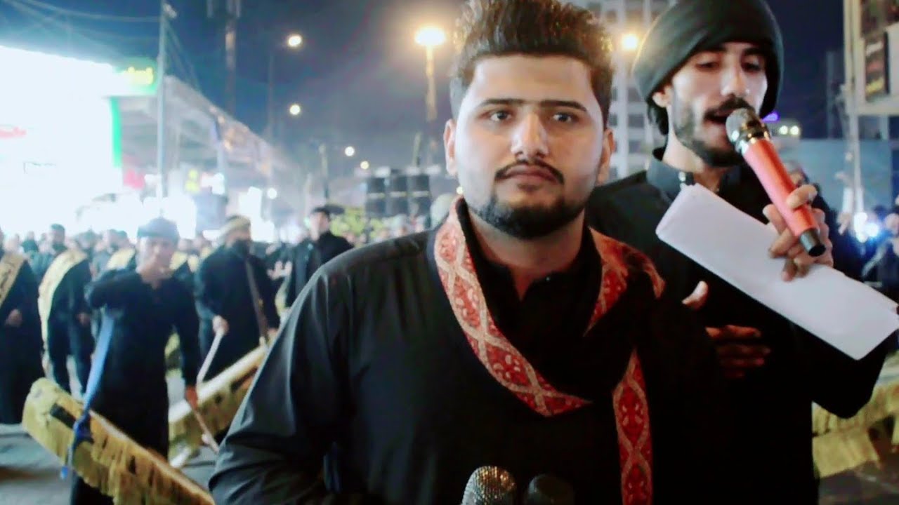 قصيدةبعيونه بعيونه والكمربعيونه|ملاجعفر توفيق|موكب عزاءعاشوراء لواء الديوانية في الكاظمين باب المراد