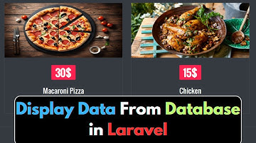 #9 Display Data in Laravel | Laravel Restaurant Management Project Tutorial