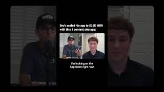 Bro's scaled his app to $25K MRR with this 1 content strategy