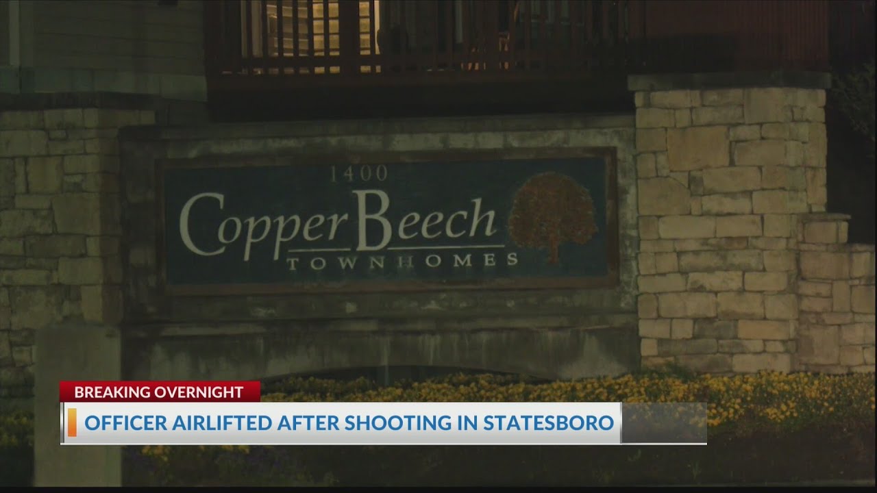 Statesboro officer shot, airlifted after Copper Beech shooting