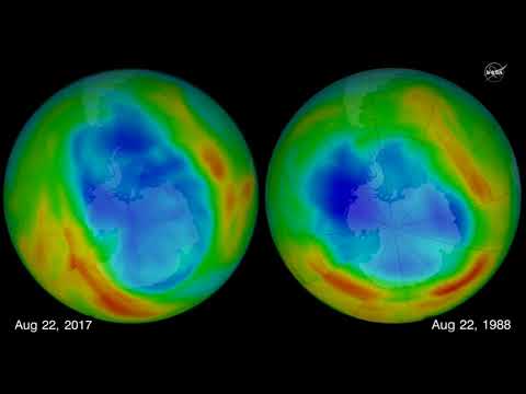Warm Air Contributes to Smaller Ozone Hole