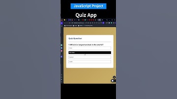 Create Quiz App using html, CSS and JS | #Day8 JavaScript Project | #coding #shorts @coderMr.Bishtji