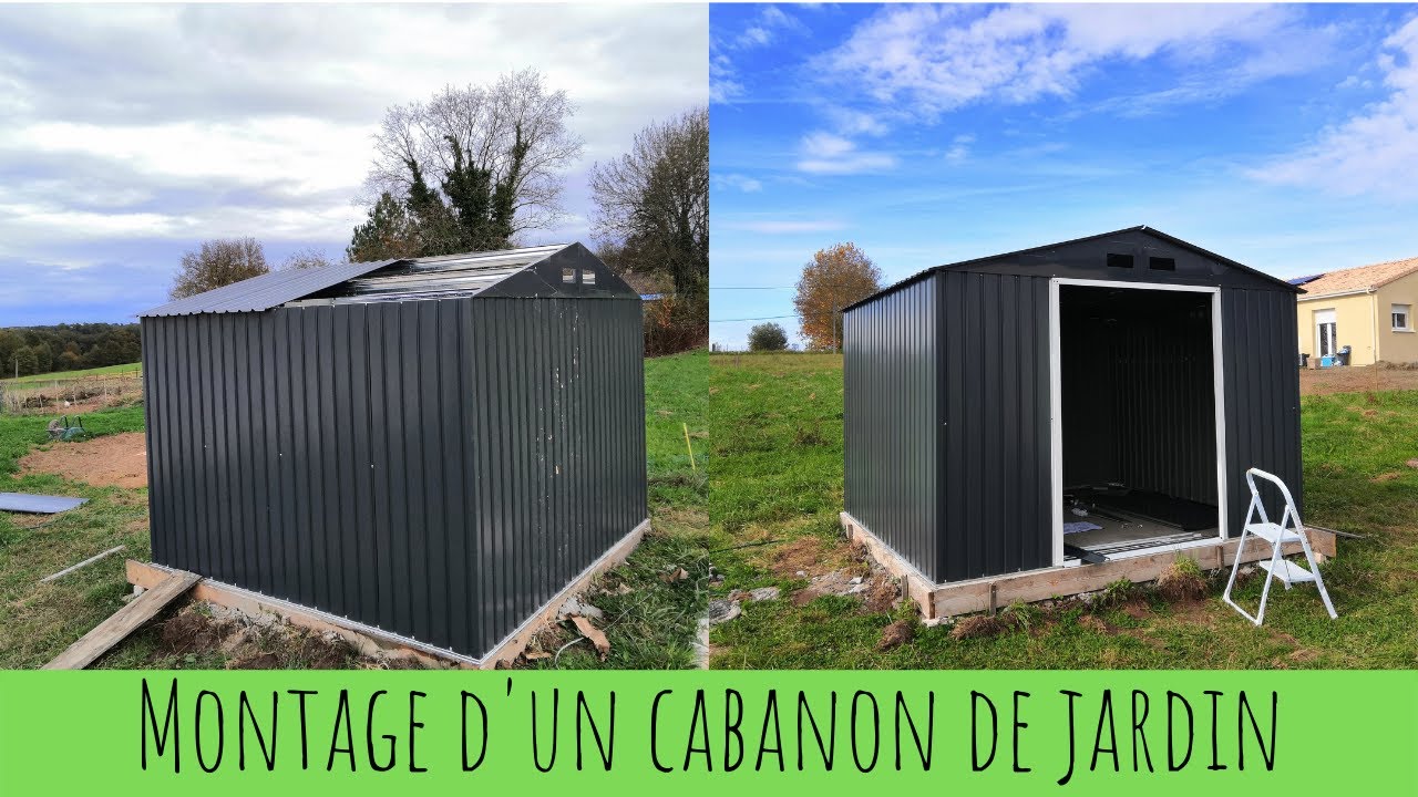 Montage d'un cabanon + astuces pour l'organiser - YouTube
