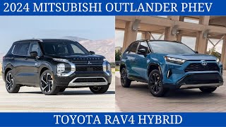 2024 Mitsubishi Outlander PHEV Vs. Toyota RAV4 Hybrid Comparison details