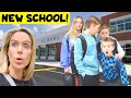 OUR MORNING ROUTINE: FIRST DAY at a NEW SCHOOL!