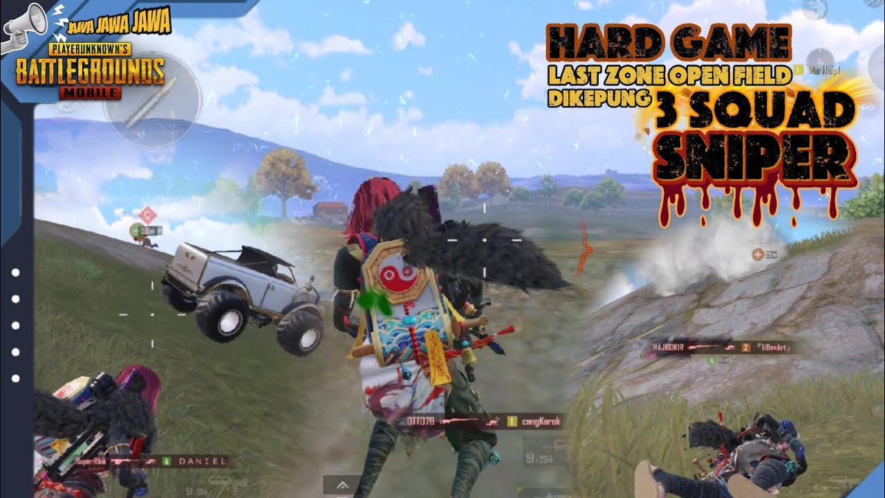 PUBG Mobile Epic War, last zone lawan 3 squad jago sniper di open field #pubgmobile #gameplaypubg