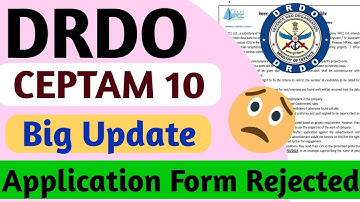 DRDO CEPTAM 10 Rejection List Out | DRDO CEPTAM 10 Big Update |जल्दी Check करो| DRDO REJECTION LIST