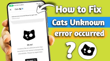 How To Fix Cats 🐱Unknown error occurred! Please try again later. Cats Bot unavailable.