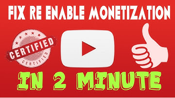 How to solve Re enable Monetization