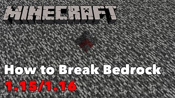 How to Break Bedrock in Minecraft 1.15/1.16