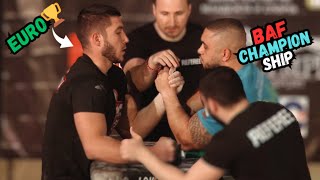 European Champion Sweeps Through: 95KG Armwrestling Championship